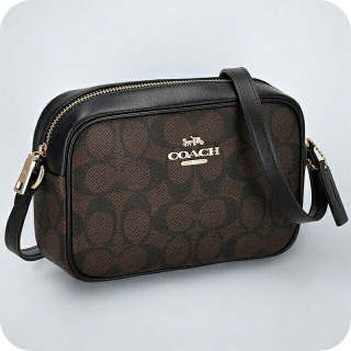 MINI JAMIE CAMERA BAG IN SIGNATURE CANVAS