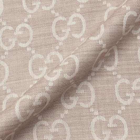 GG Logo Wool Silk Scarf (165904-3G646)