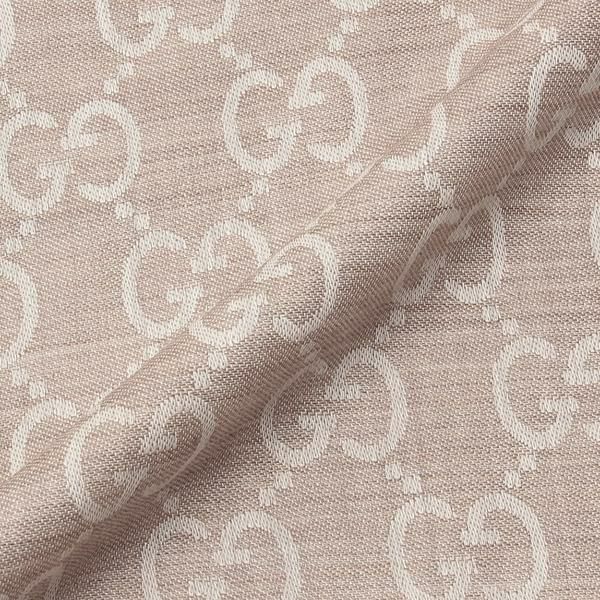 GG Logo Wool Silk Scarf (165904-3G646)