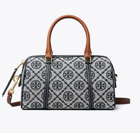 T. B. Monogram Petite Barrel Bag