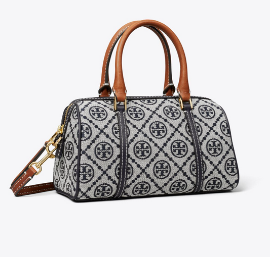 T. B. Monogram Petite Barrel Bag