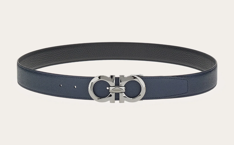 Reversible and adjustable Gancini belt