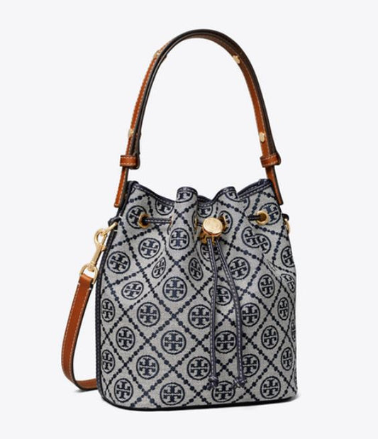 T MONOGRAM MINI BUCKET BAG