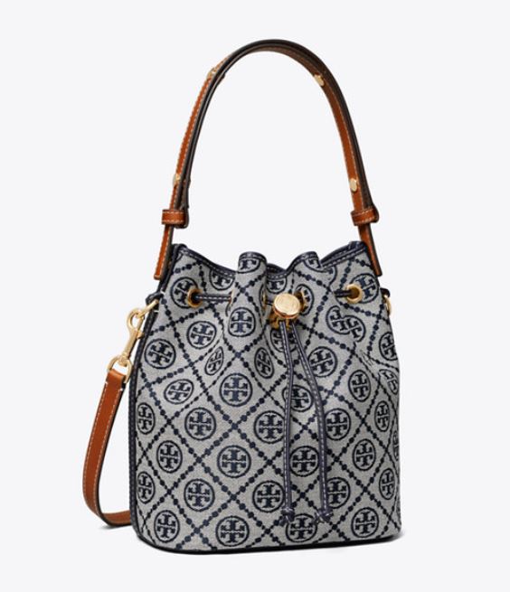 T MONOGRAM MINI BUCKET BAG