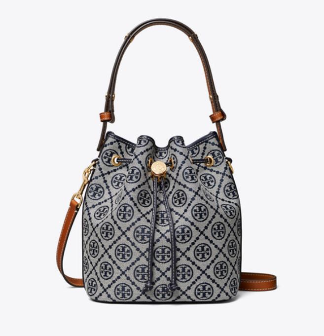 T MONOGRAM MINI BUCKET BAG
