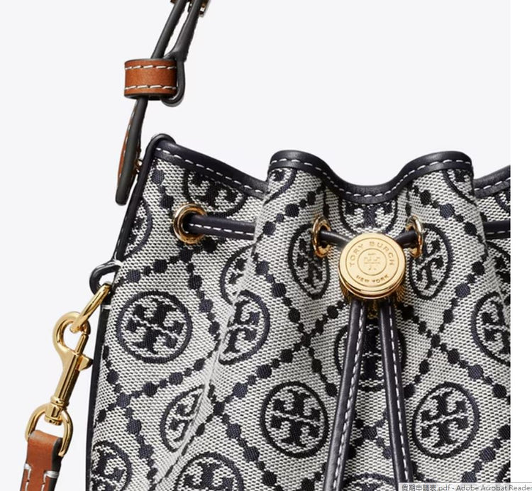 T MONOGRAM MINI BUCKET BAG