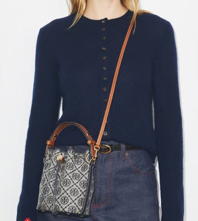 T MONOGRAM MINI BUCKET BAG