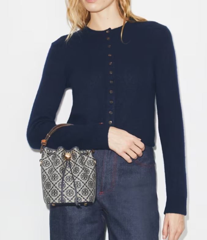 T MONOGRAM MINI BUCKET BAG