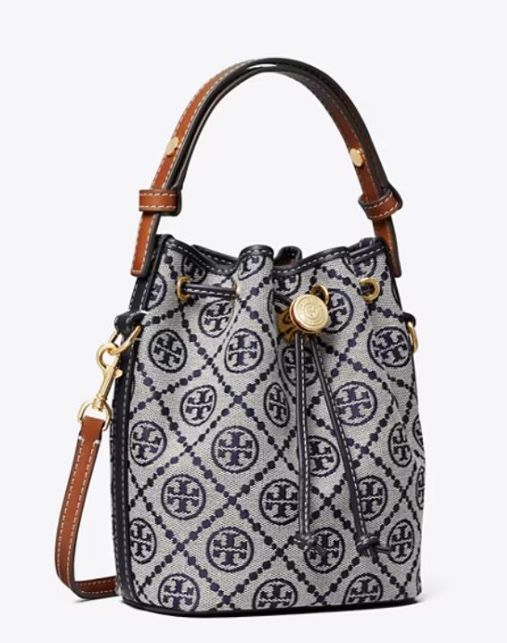 T MONOGRAM MINI BUCKET BAG