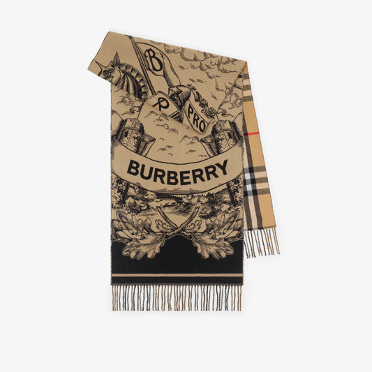 Reversible EKD Cashmere Scarf