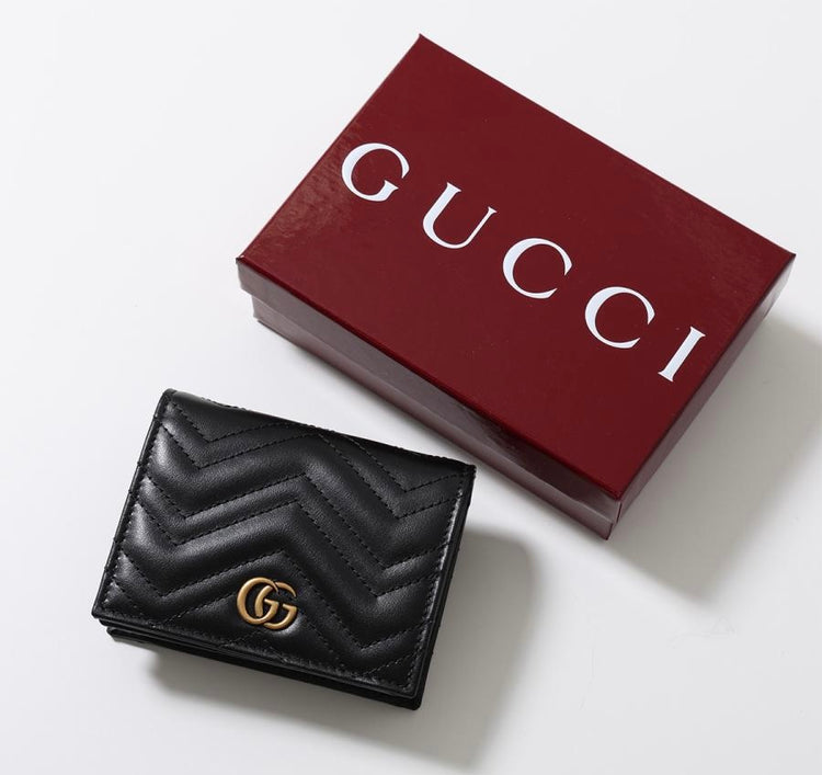GG Marmont Leather Wallet (466492)