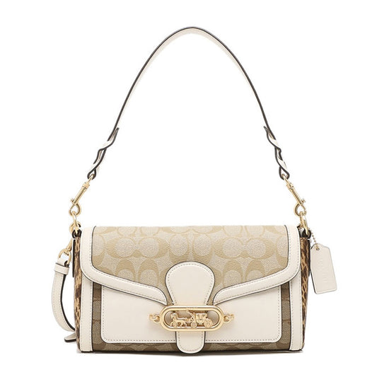 Coach Shoulder Bag In Blocked Signature Canvas