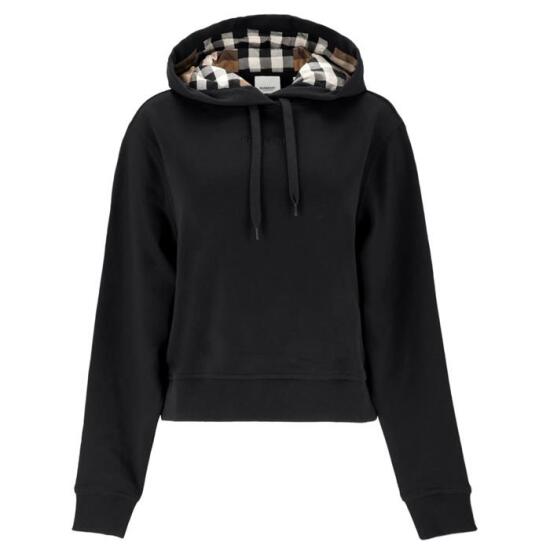 Talley Logo Checked Sweatshirt with Hoodie