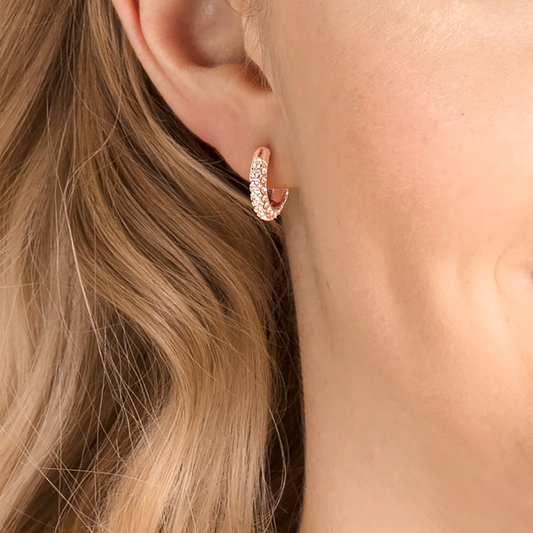 Dextera Hoop Earrings with Crystal Pavé (5446008)