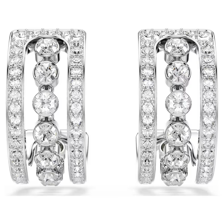 Crystal Pavé Hoop Earrings (5646725)