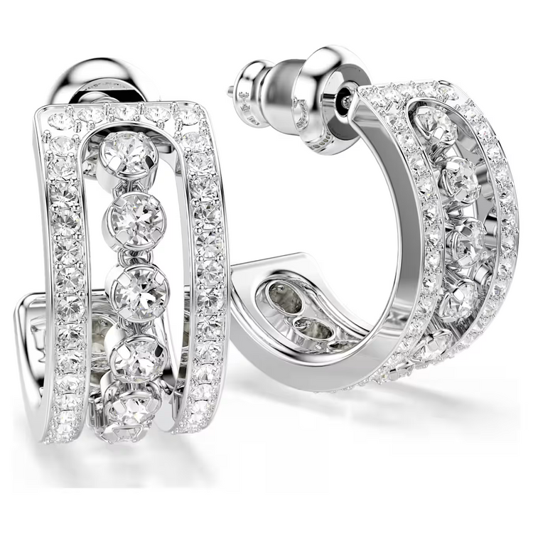 Crystal Pavé Hoop Earrings (5646725)