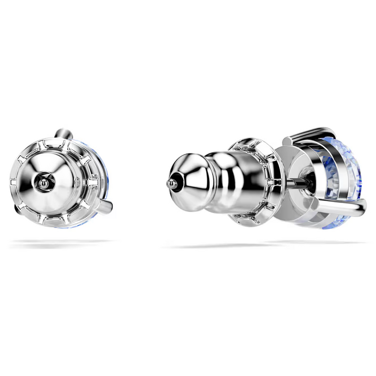 Solitaire Stud Earrings with Blue Crystal (5717573)