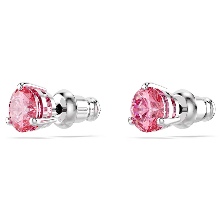 Solitaire Stud Earrings with Pink Crystal ( 5717577)