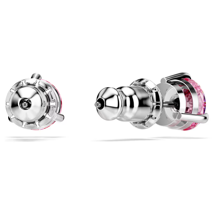 Solitaire Stud Earrings with Pink Crystal ( 5717577)