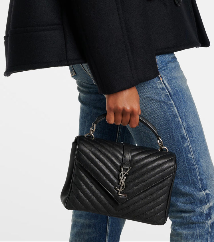 COLLEGE MEDIUM IN QUILTED LEATHER