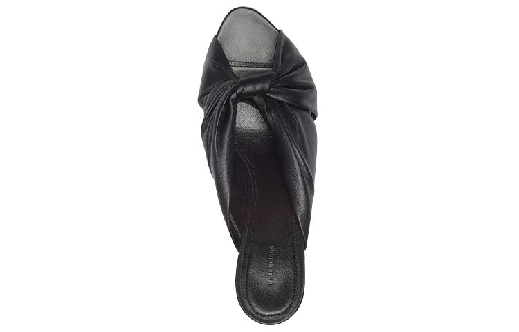 Balenciaga Small High Heels Black Slippers 617574WA2M01000