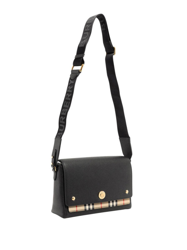 Burberry Note leather shoulder bag