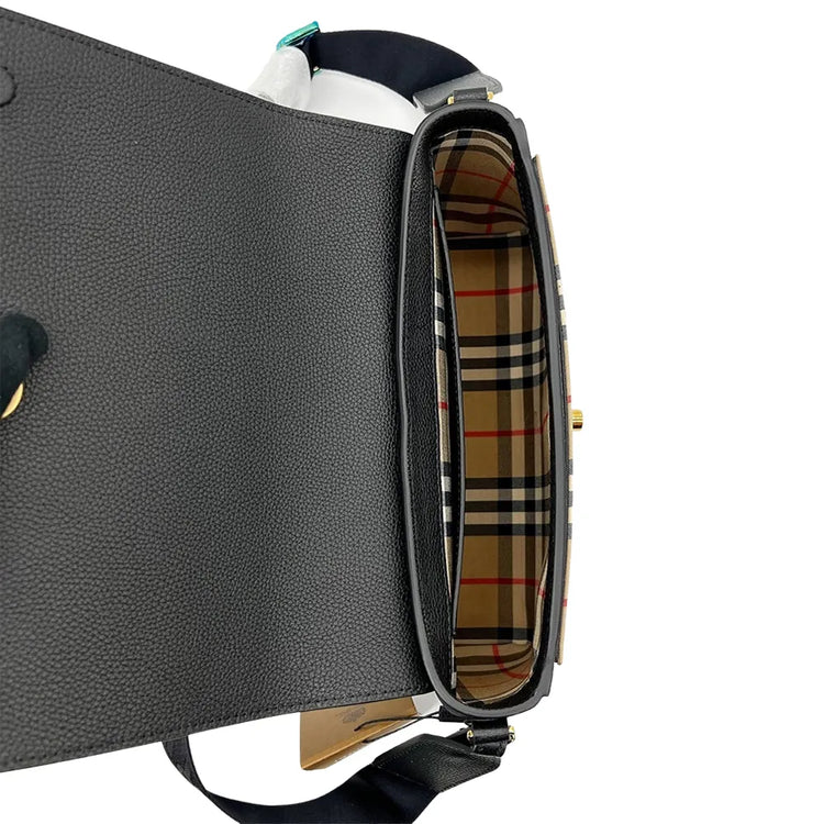 Burberry Note leather shoulder bag