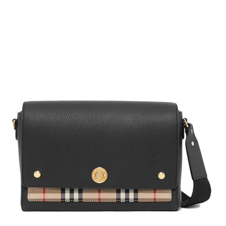 Burberry Note leather shoulder bag