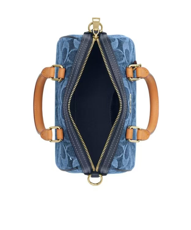 COACH Mini Rowan Crossbody Bag In Signature Denim （CDQ36）