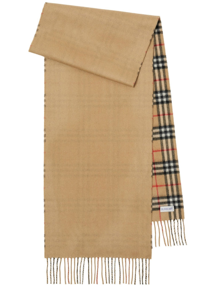 Burberry reversible cashmere check scarf