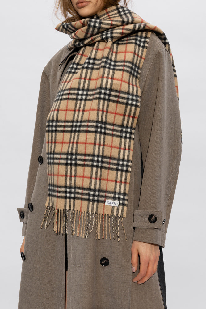 Burberry reversible cashmere check scarf