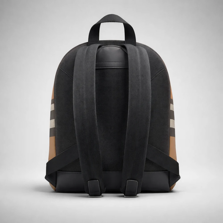 BURBERRY Jeff Check Unisex Canvas Backpack 80845501
