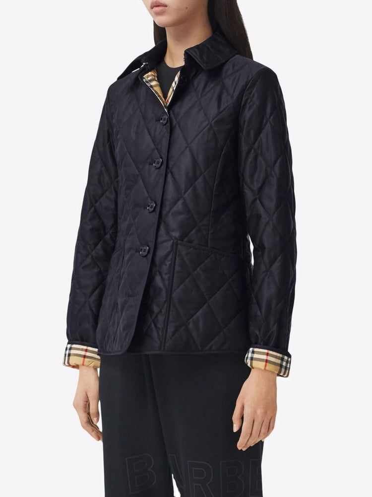 Quilted Jacket in Black