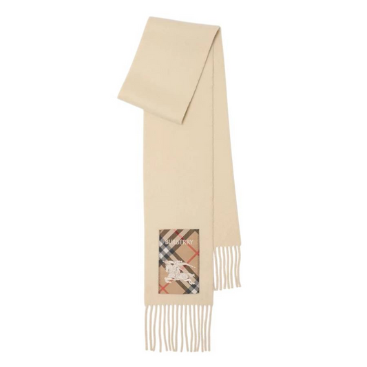 Burberry cream Cashmere scarf (8103995 )
