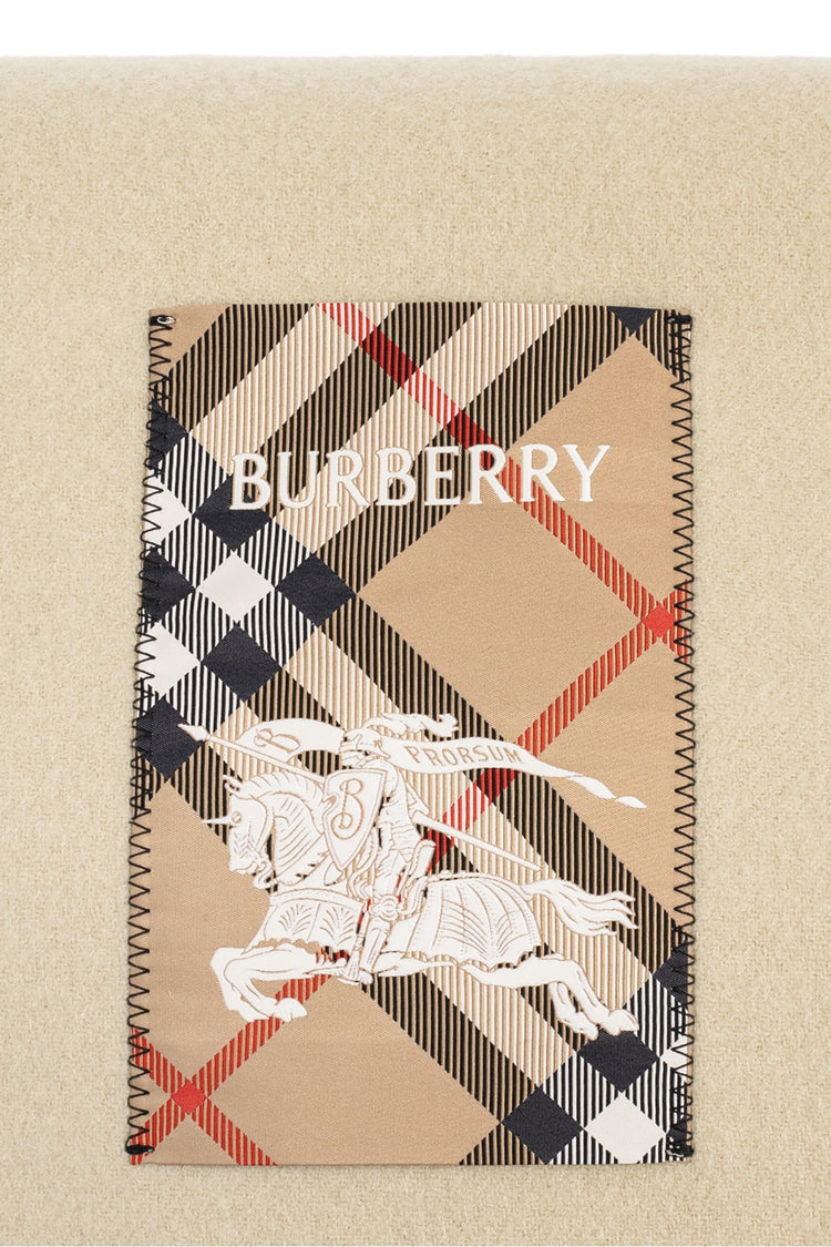 Burberry cream Cashmere scarf (8103995 )