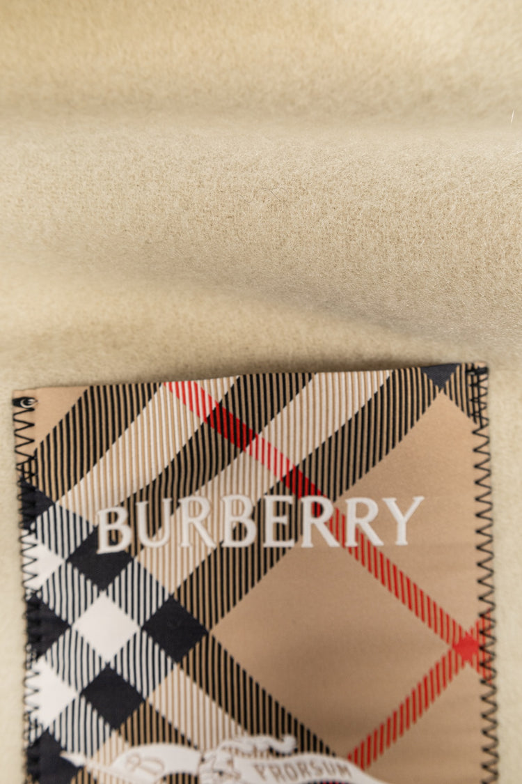 Burberry cream Cashmere scarf (8103995 )