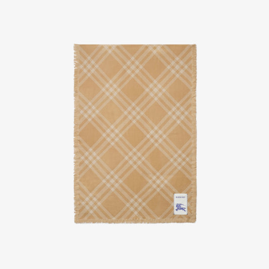 Wool-Silk Gradient Check Scarf (8112462)