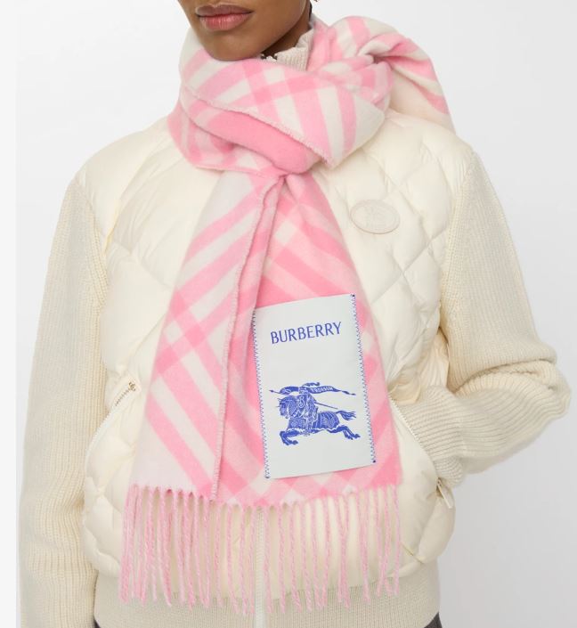 Check Cashmere Scarf 81240741