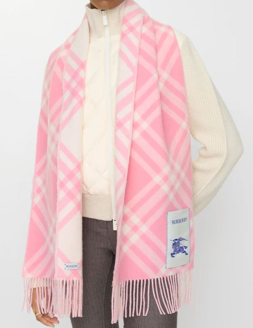 Check Cashmere Scarf 81240741