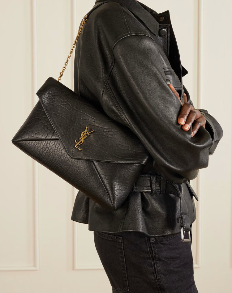 Cassandre textured-leather shoulder bag (853610)