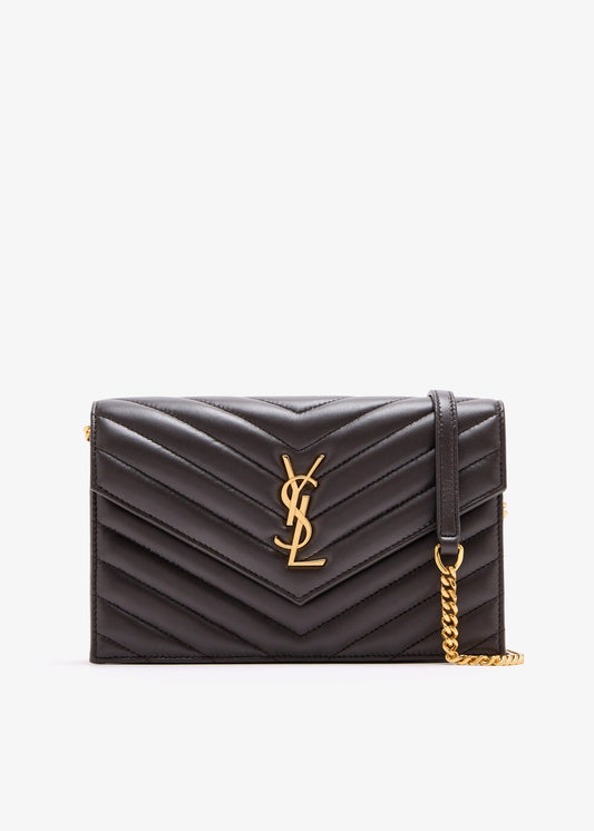 CASSANDRE envelope chain wallet in lambskin