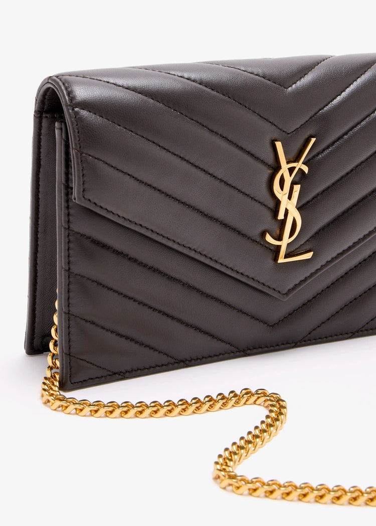 CASSANDRE envelope chain wallet in lambskin
