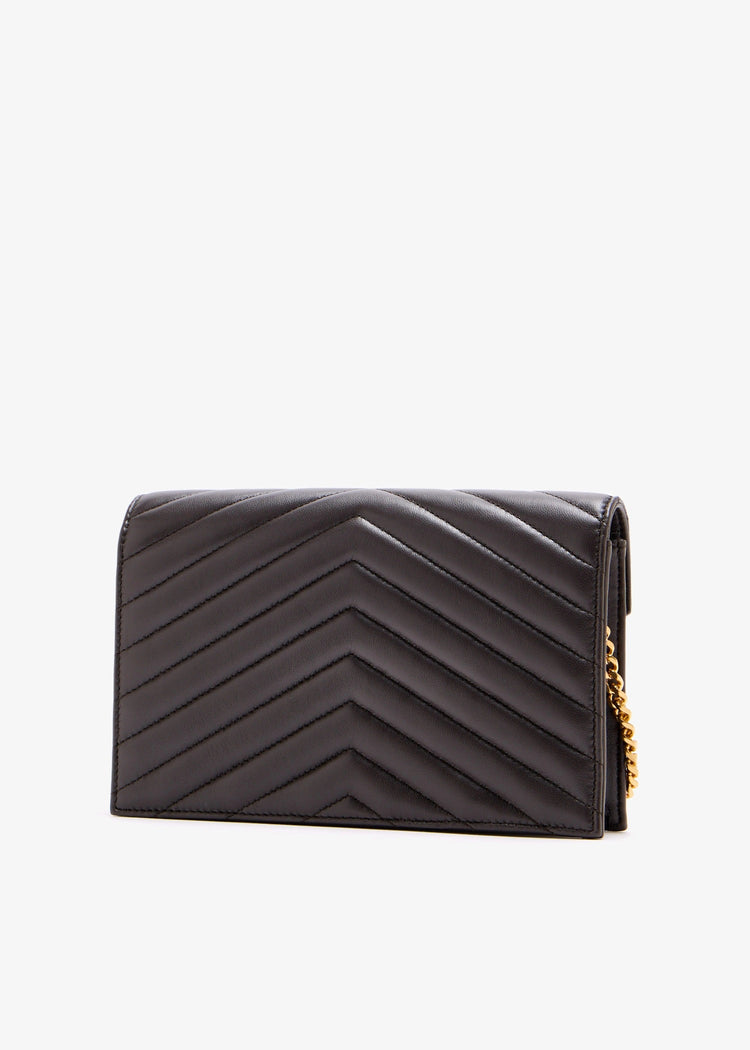 CASSANDRE envelope chain wallet in lambskin