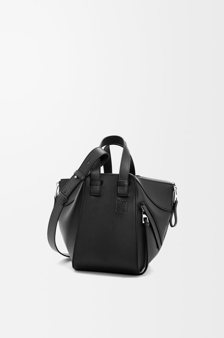 Compact Hammock bag in soft grained calfski