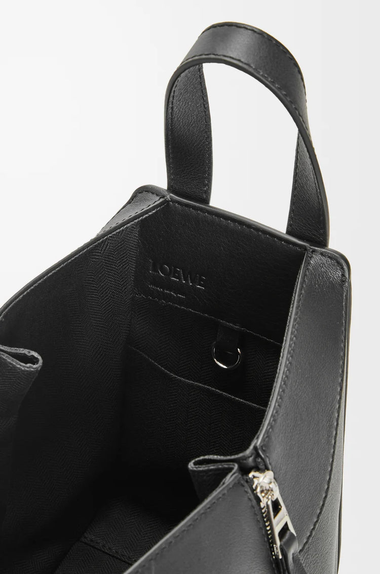 Compact Hammock bag in soft grained calfski