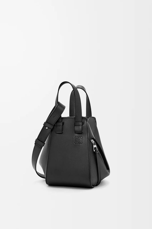 Compact Hammock bag in soft grained calfski