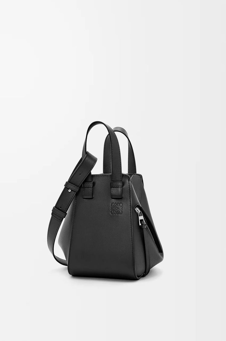 Compact Hammock bag in soft grained calfski