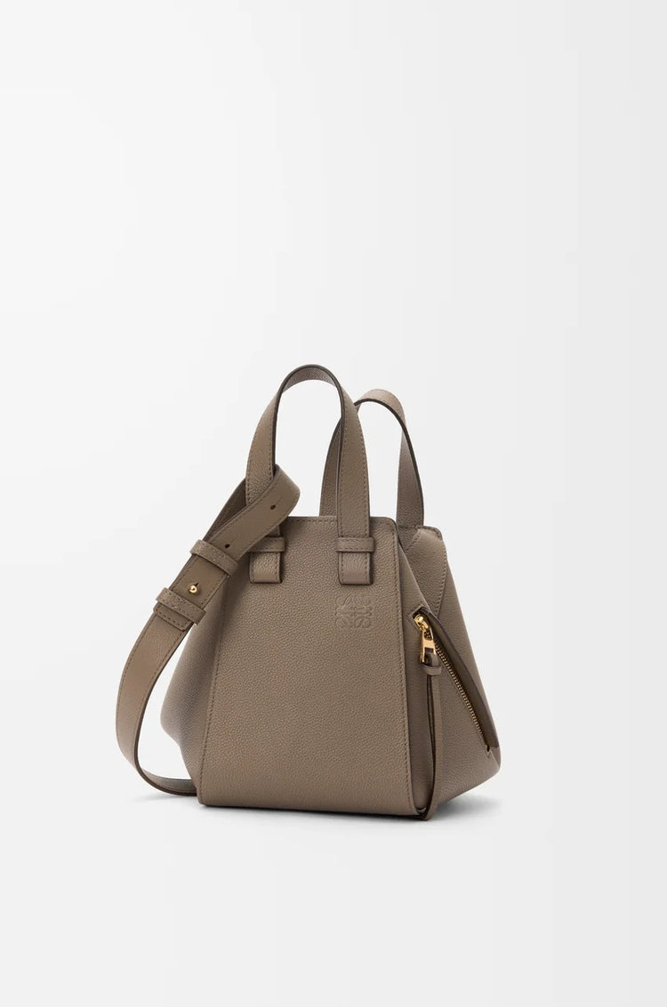 Compact Hammock bag in soft grained calfski