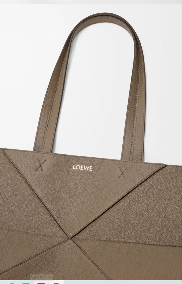 Loewe Medium horizontal Puzzle Fold tote in soft grained calfskin