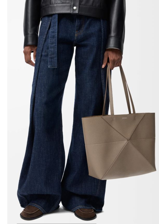 Loewe Medium horizontal Puzzle Fold tote in soft grained calfskin